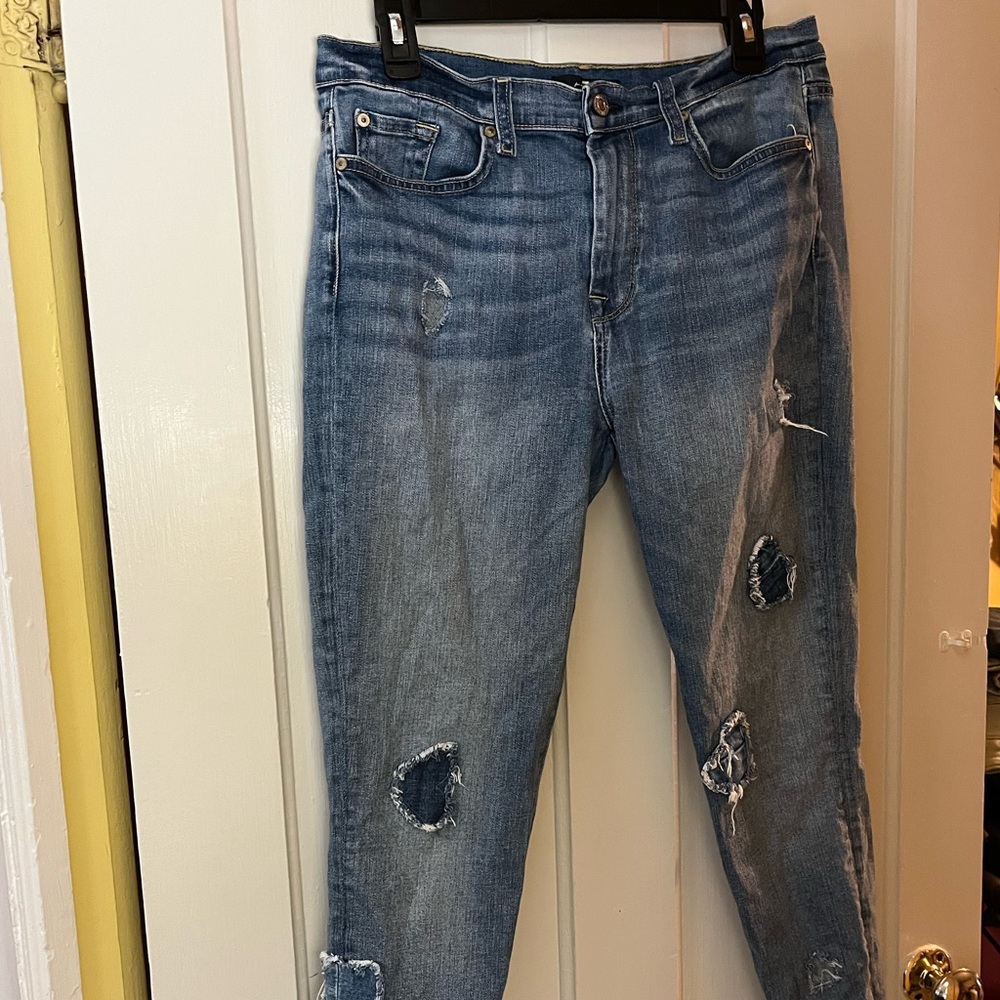 7 For All Mankind patched skinny Jeans